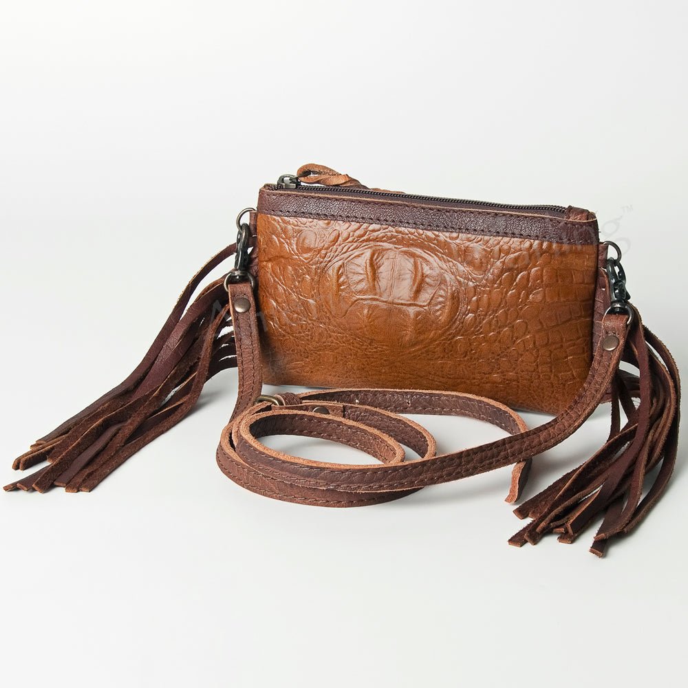 American Darling Coin Purse Hand Tooled Genuine Leather