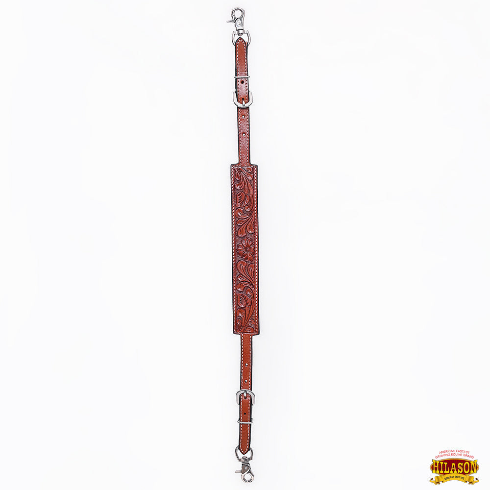 Hilason Horse Adjusts 24" - 27" Size Leather Breast Collar Wither Strap