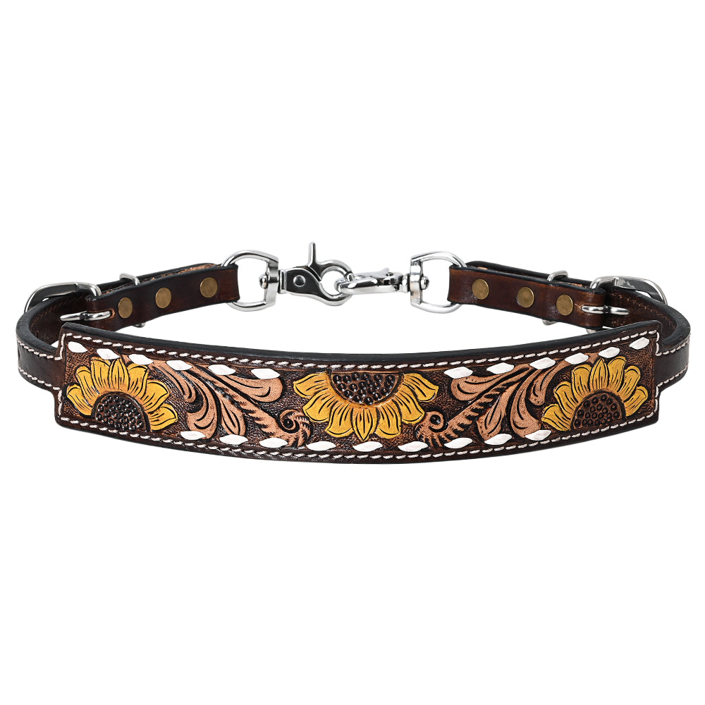 Hilason Western Horse Tack Set American Leather Sunflower