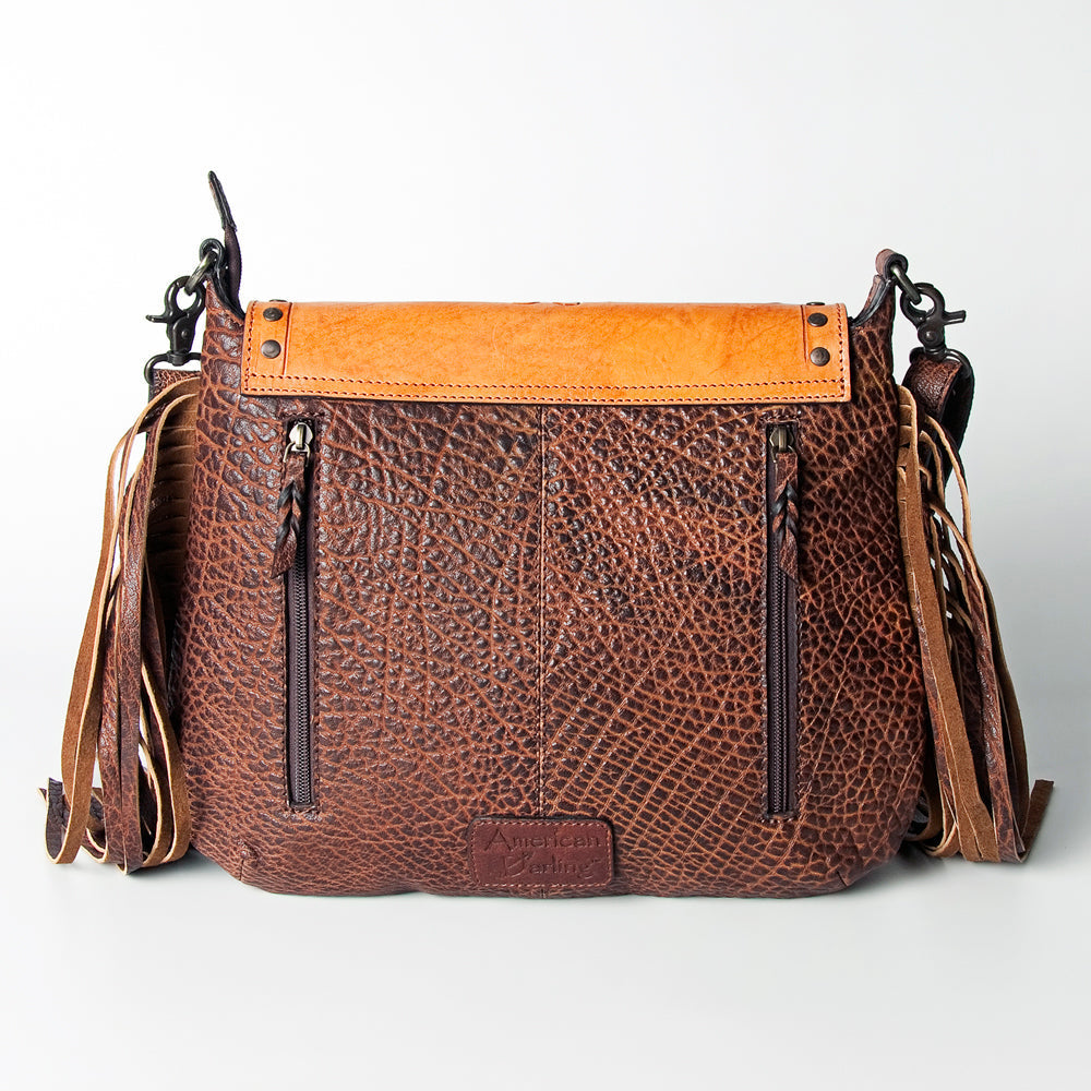 American Darling Hand-Tooled Genuine Leather Crossbody Bag