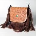 American Darling Hand-Tooled Genuine Leather Crossbody Bag