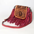 American Darling Hand-Tooled Genuine Leather Crossbody Bag