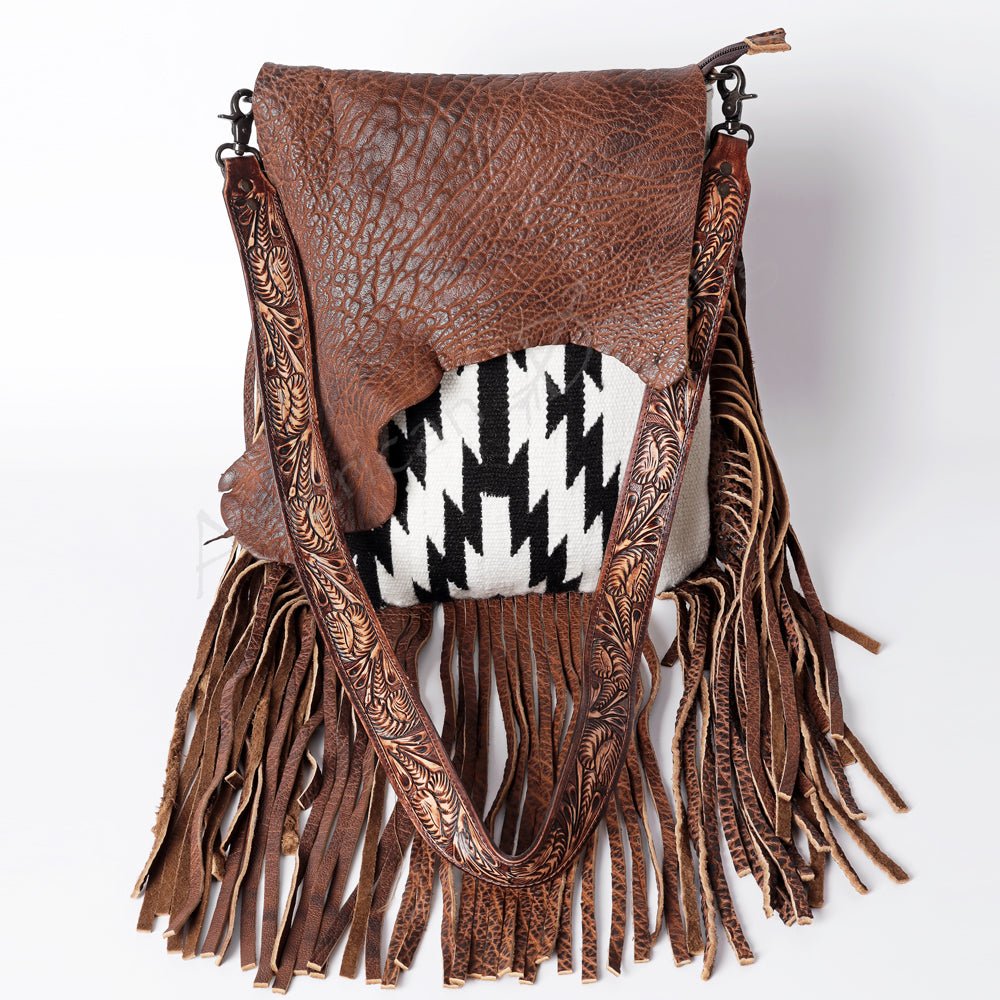 American Darling Crossbody Saddle Blanket Genuine Leather