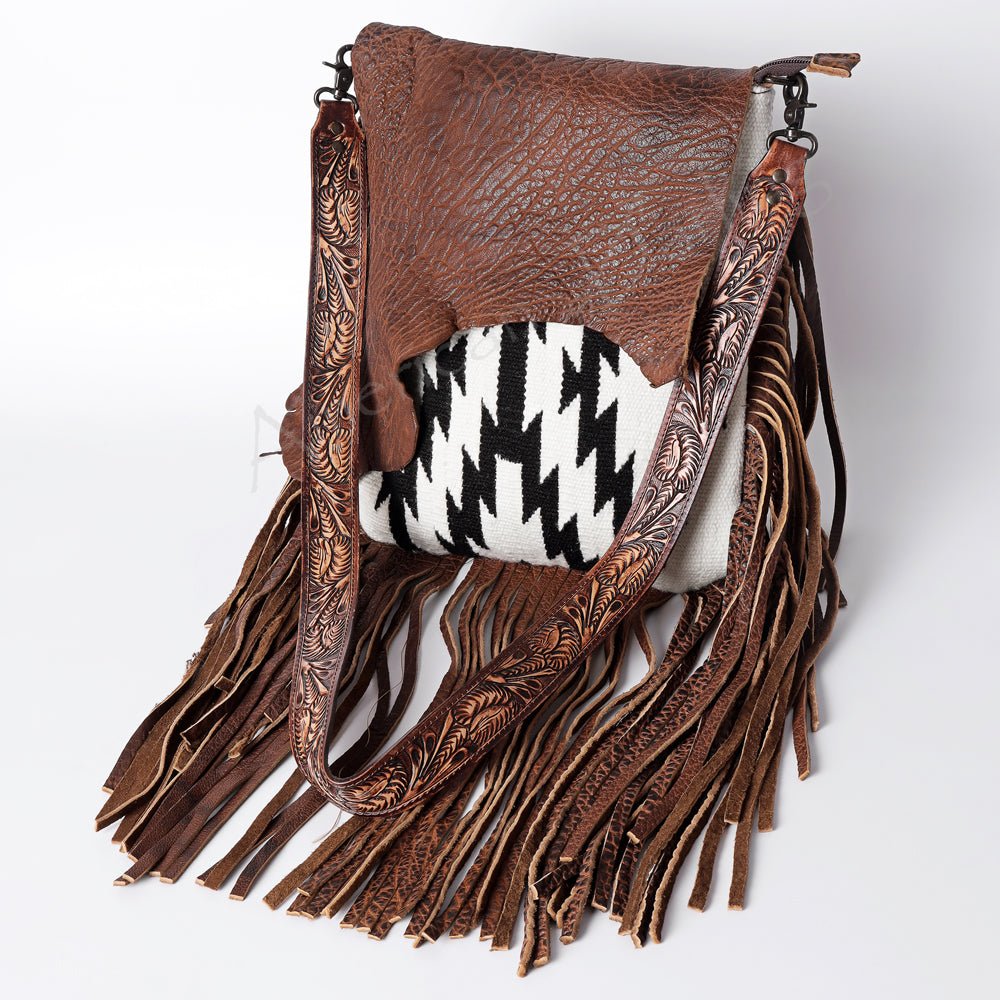 American Darling Crossbody Saddle Blanket Genuine Leather
