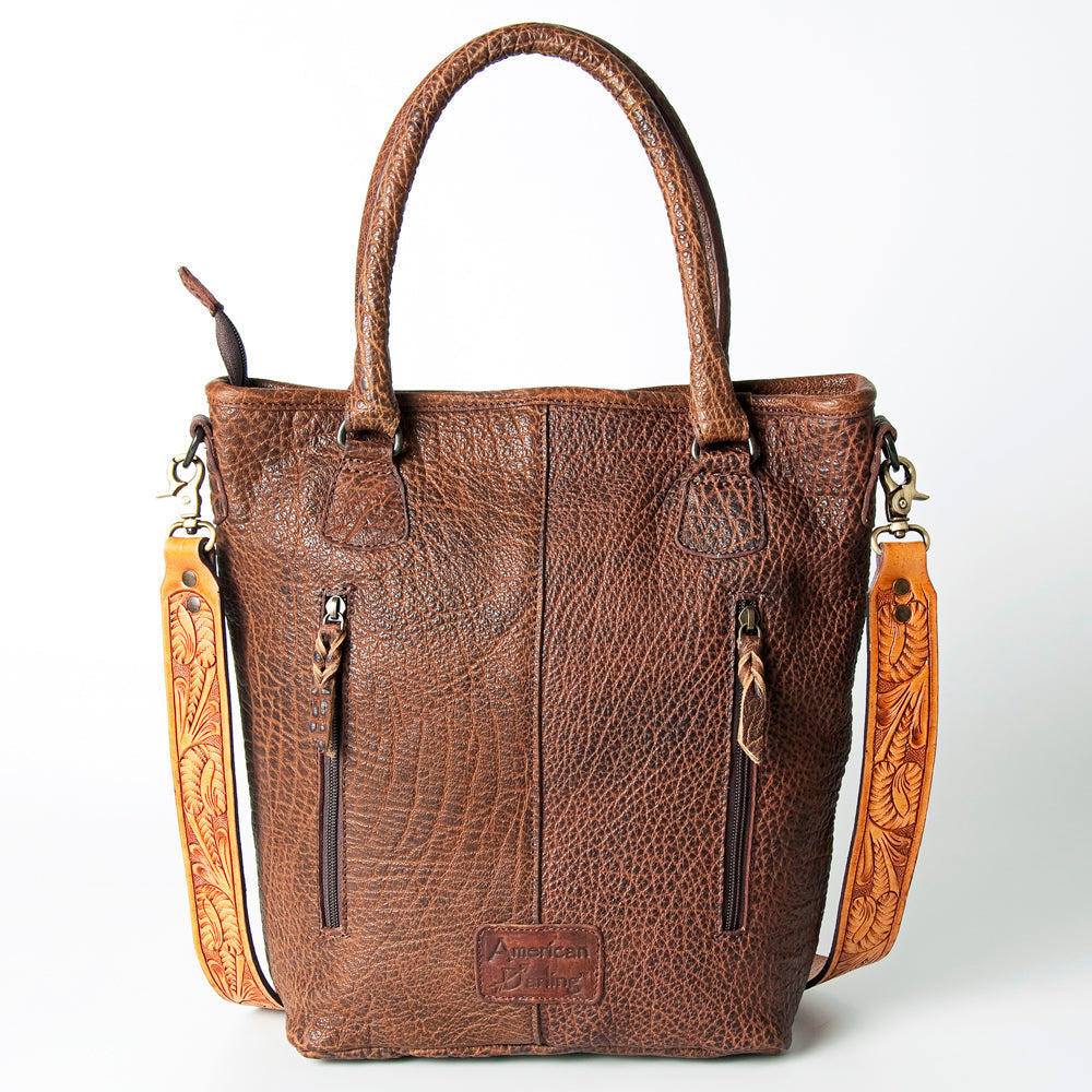 American Darling Hand-Tooled Genuine Leather Tote