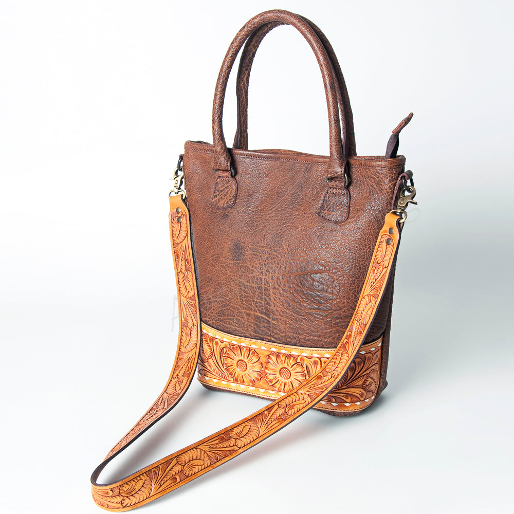 American Darling Hand-Tooled Genuine Leather Tote