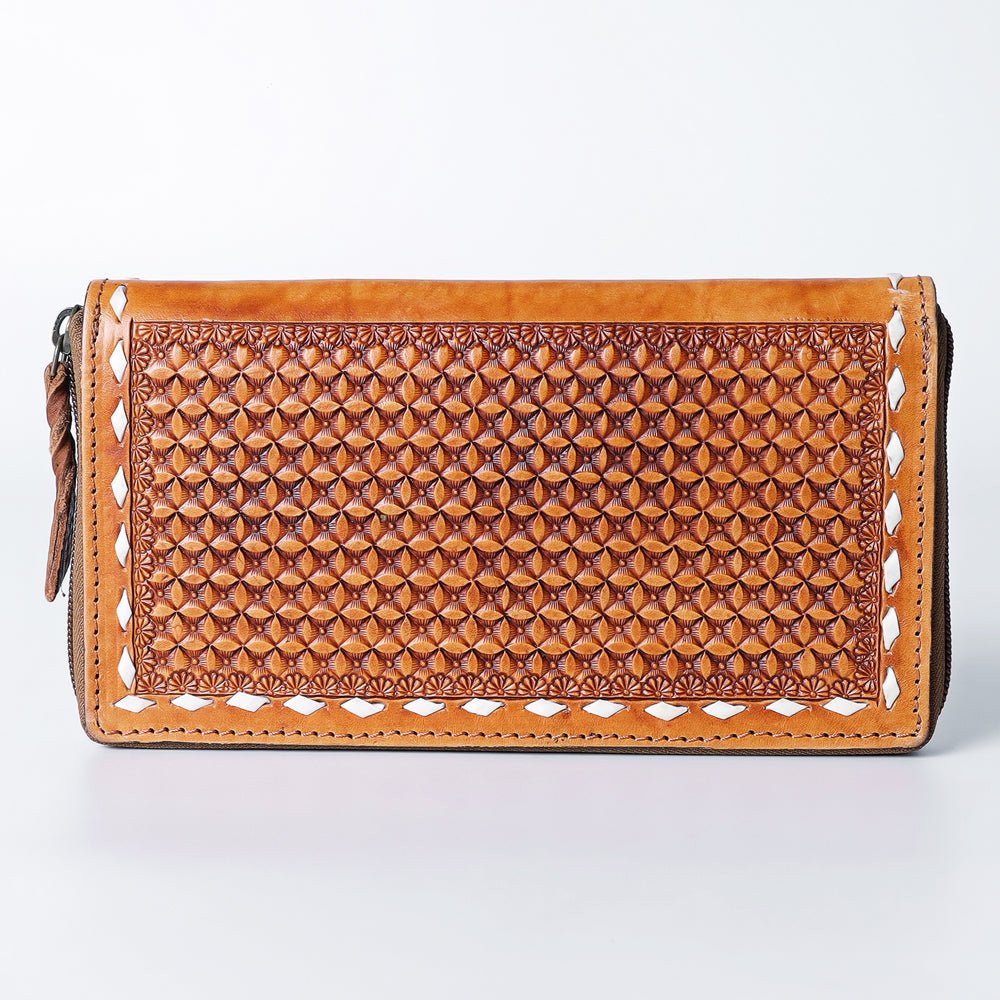 American Darling Wallet Hand Tooled Genuine Leather