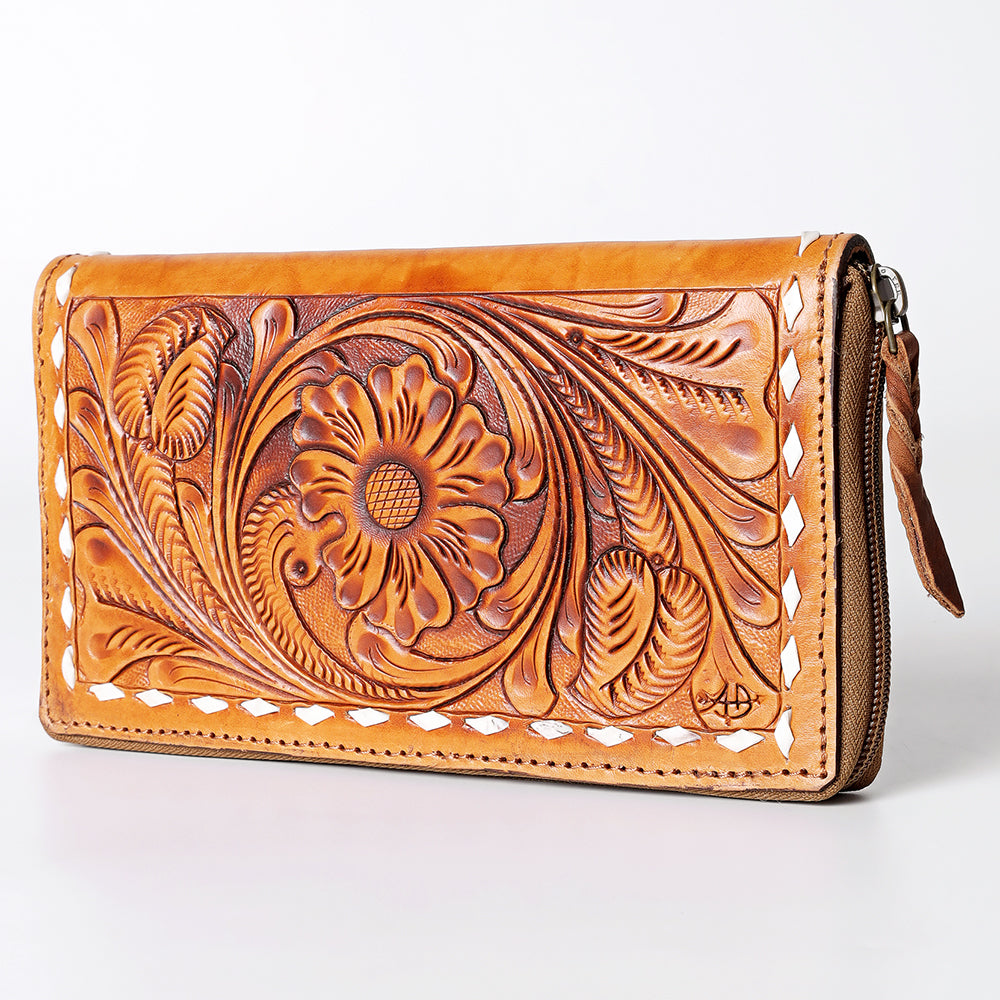 American Darling Wallet Hand Tooled Genuine Leather women bag western handbag purse
