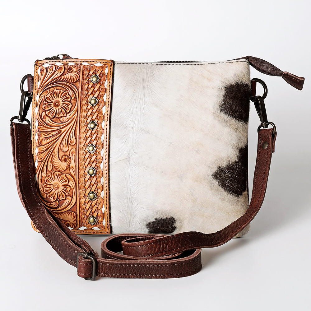 American Darling Beautifully Hand Tooled Hair-On Genuine Leather