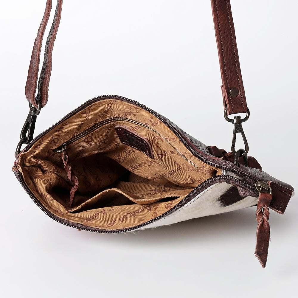 American Darling Beautifully Hand Tooled Hair-On Genuine Leather
