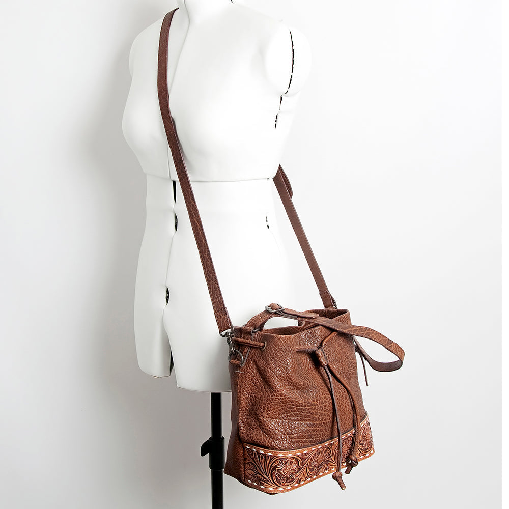 American Darling Hand-Tooled Genuine Leather Tote