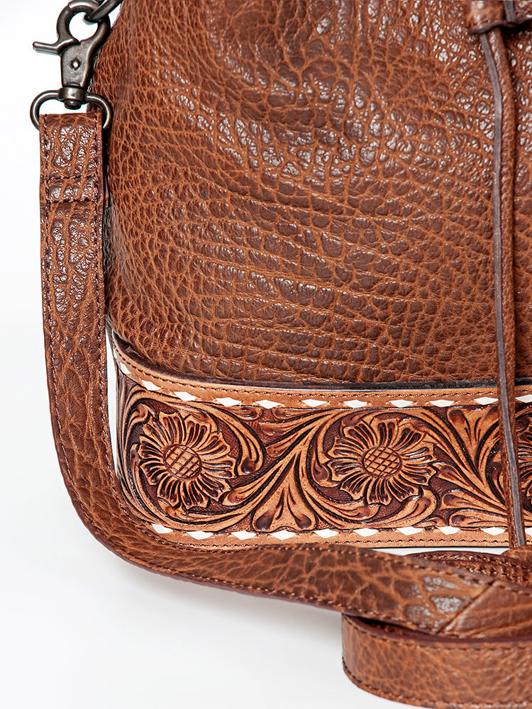 American Darling Hand-Tooled Genuine Leather Tote