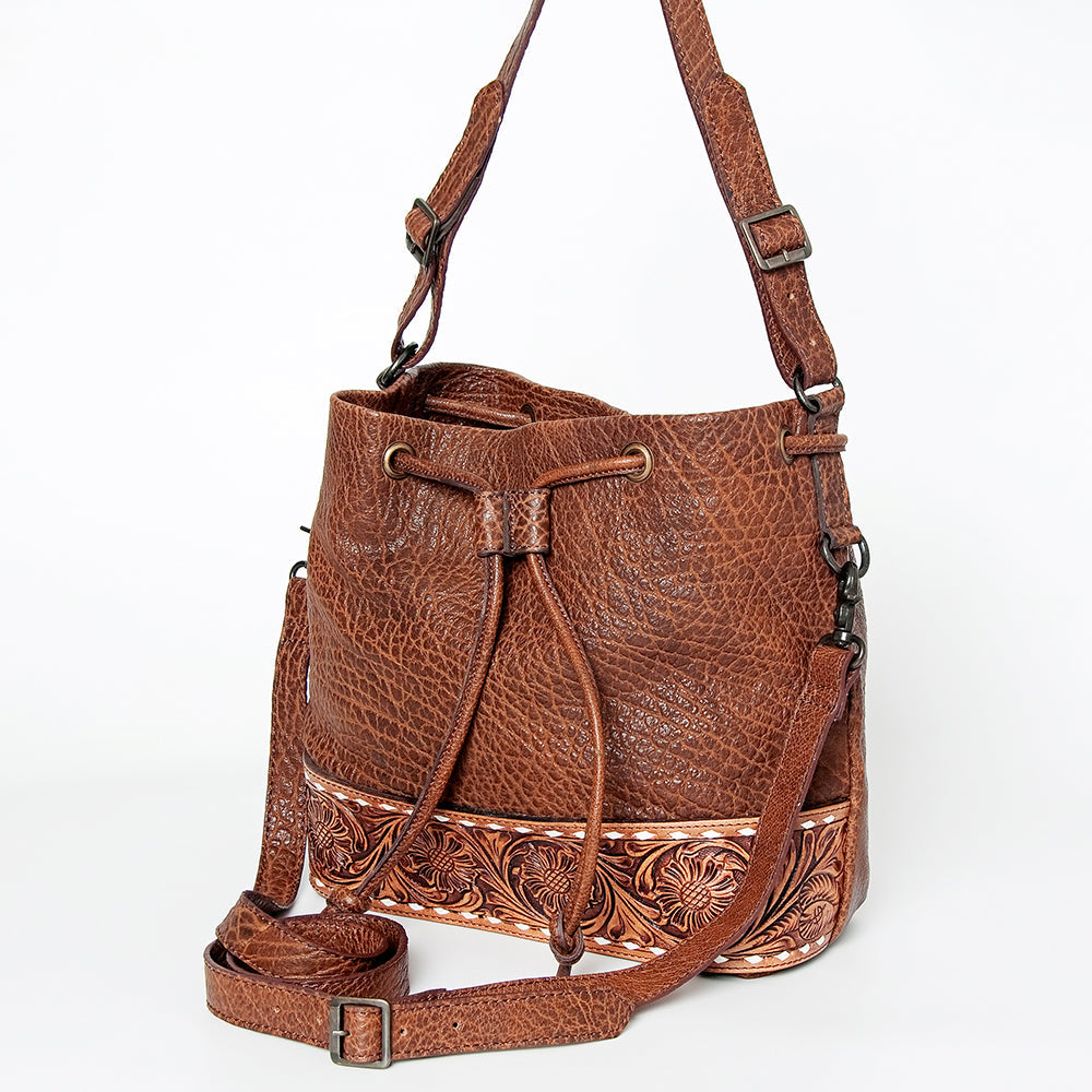 American Darling Hand-Tooled Genuine Leather Tote
