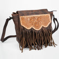American Darling Crossbody Hand Tooled Genuine Leather