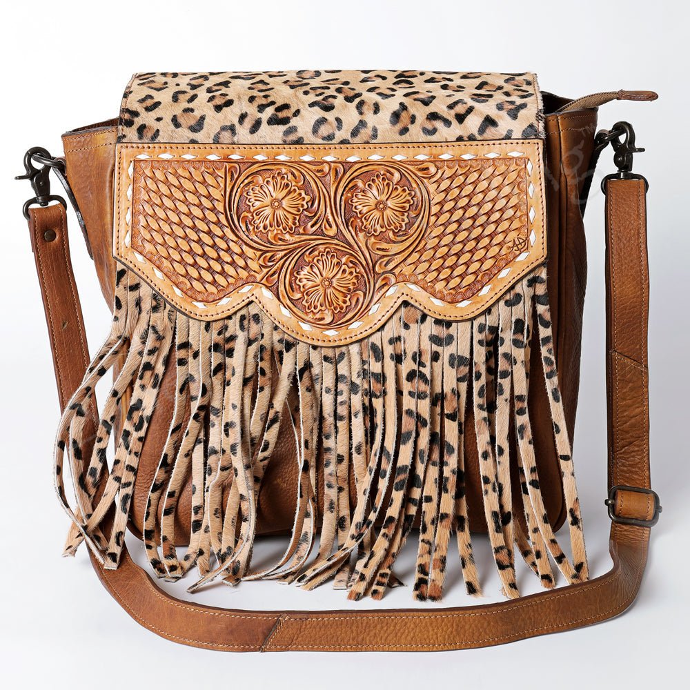 American Darling Crossbody Hand Tooled Genuine Leather