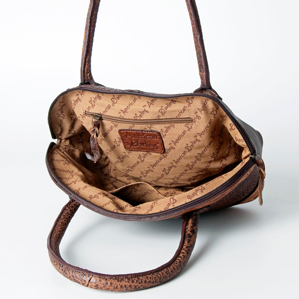 American Darling Hand-Tooled Genuine Leather Tote