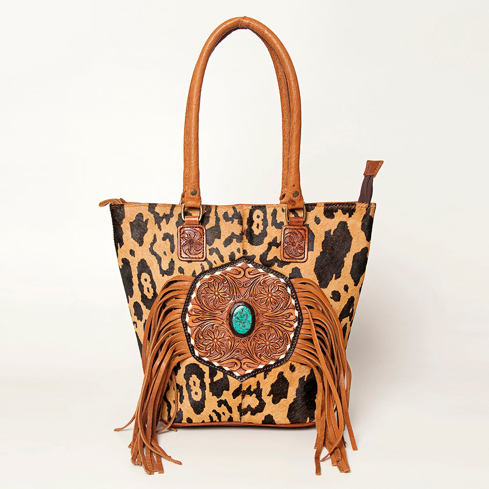 American Darling Tote Hand Tooled Genuine Leather