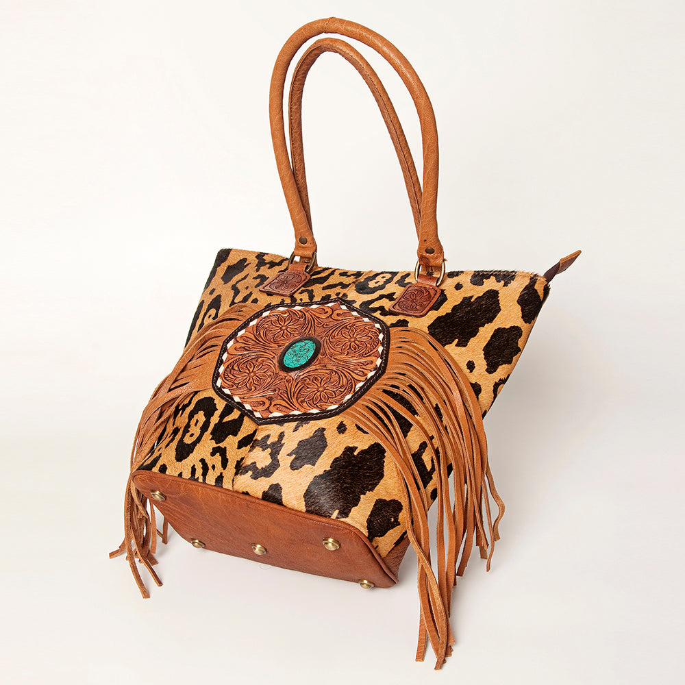 American Darling Tote Hand Tooled Genuine Leather
