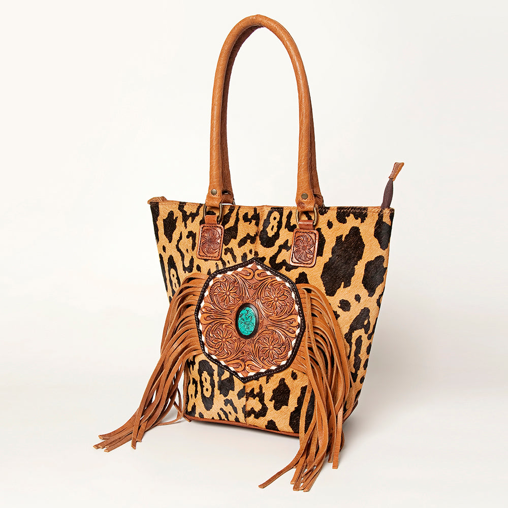 American Darling Tote Hand Tooled Genuine Leather