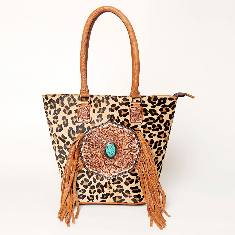 American Darling Tote Hand Tooled Genuine Leather