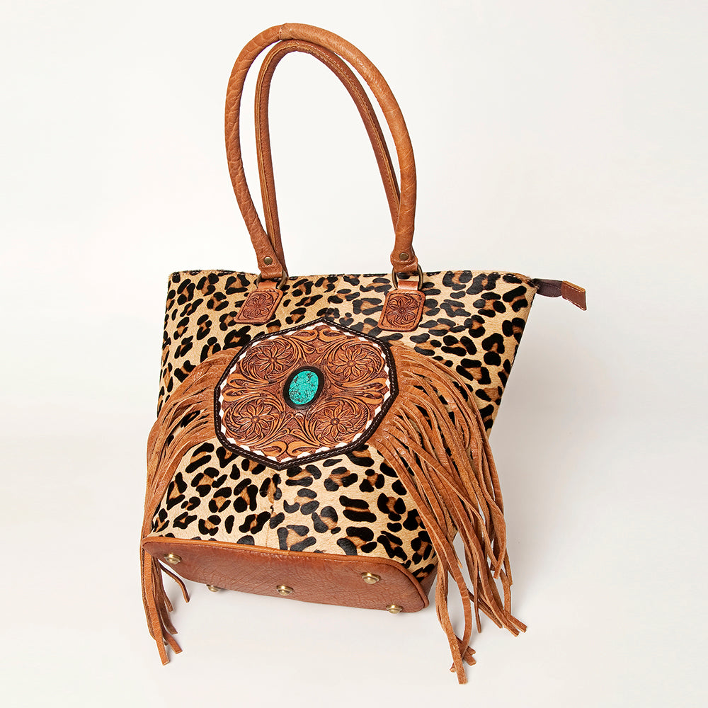 American Darling Tote Hand Tooled Genuine Leather
