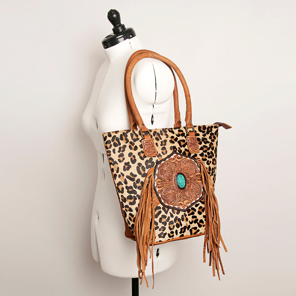 American Darling Tote Hand Tooled Genuine Leather