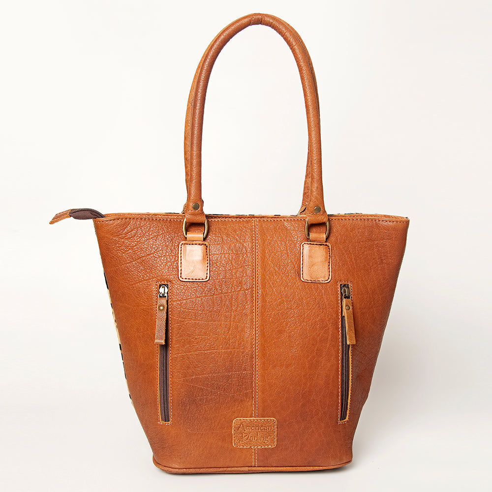 American Darling Tote Hand Tooled Genuine Leather