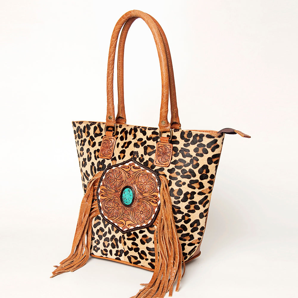 American Darling Tote Hand Tooled Genuine Leather