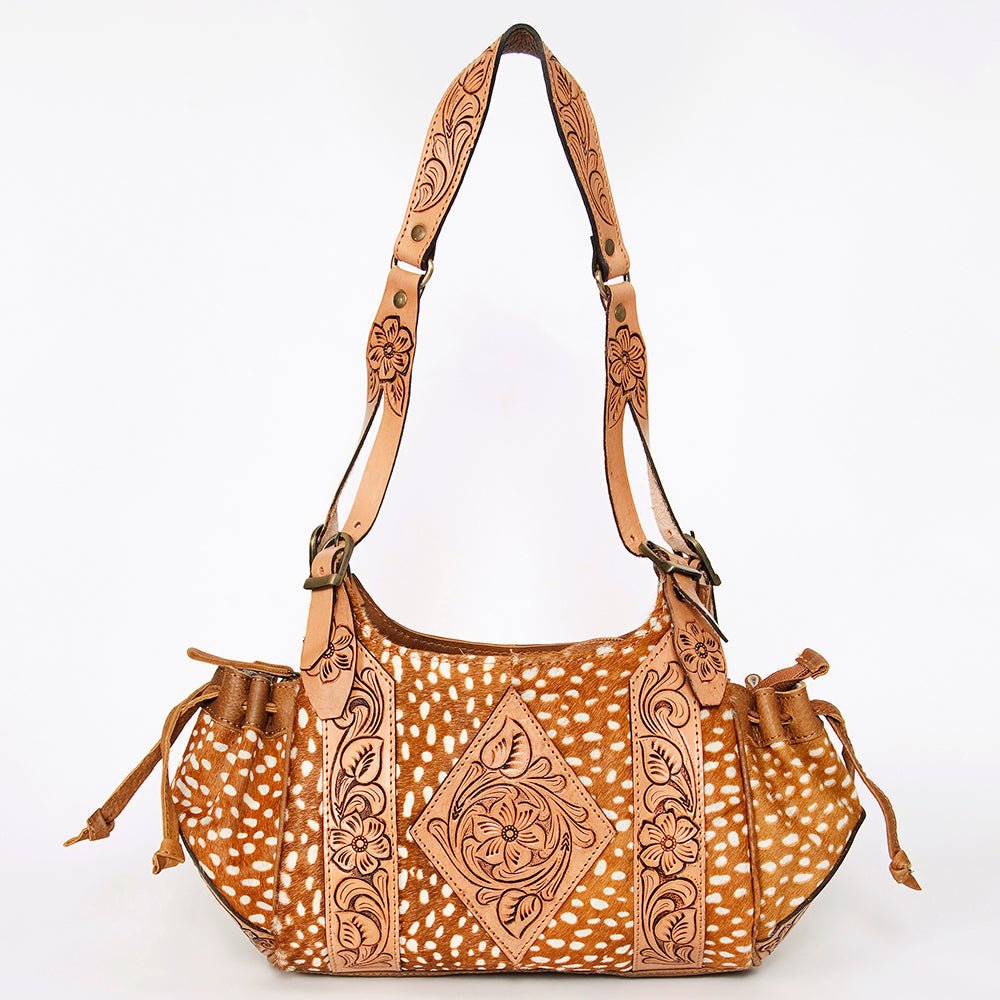 American Darling Hobo Hand Tooled Hair-On Genuine Leather
