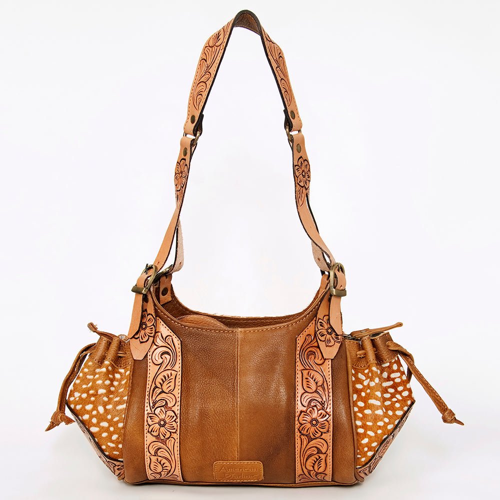 American Darling Hobo Hand Tooled Hair-On Genuine Leather