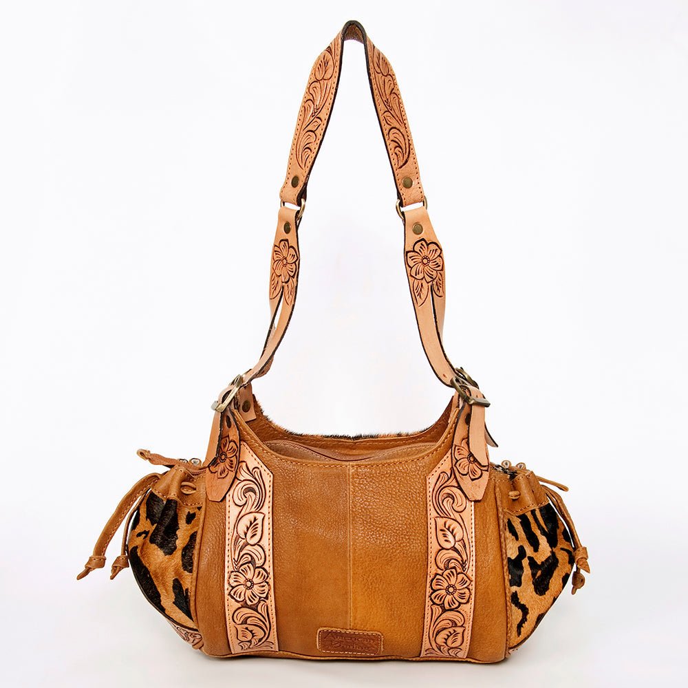 American Darling Hobo Hand Tooled Hair-On Genuine Leather