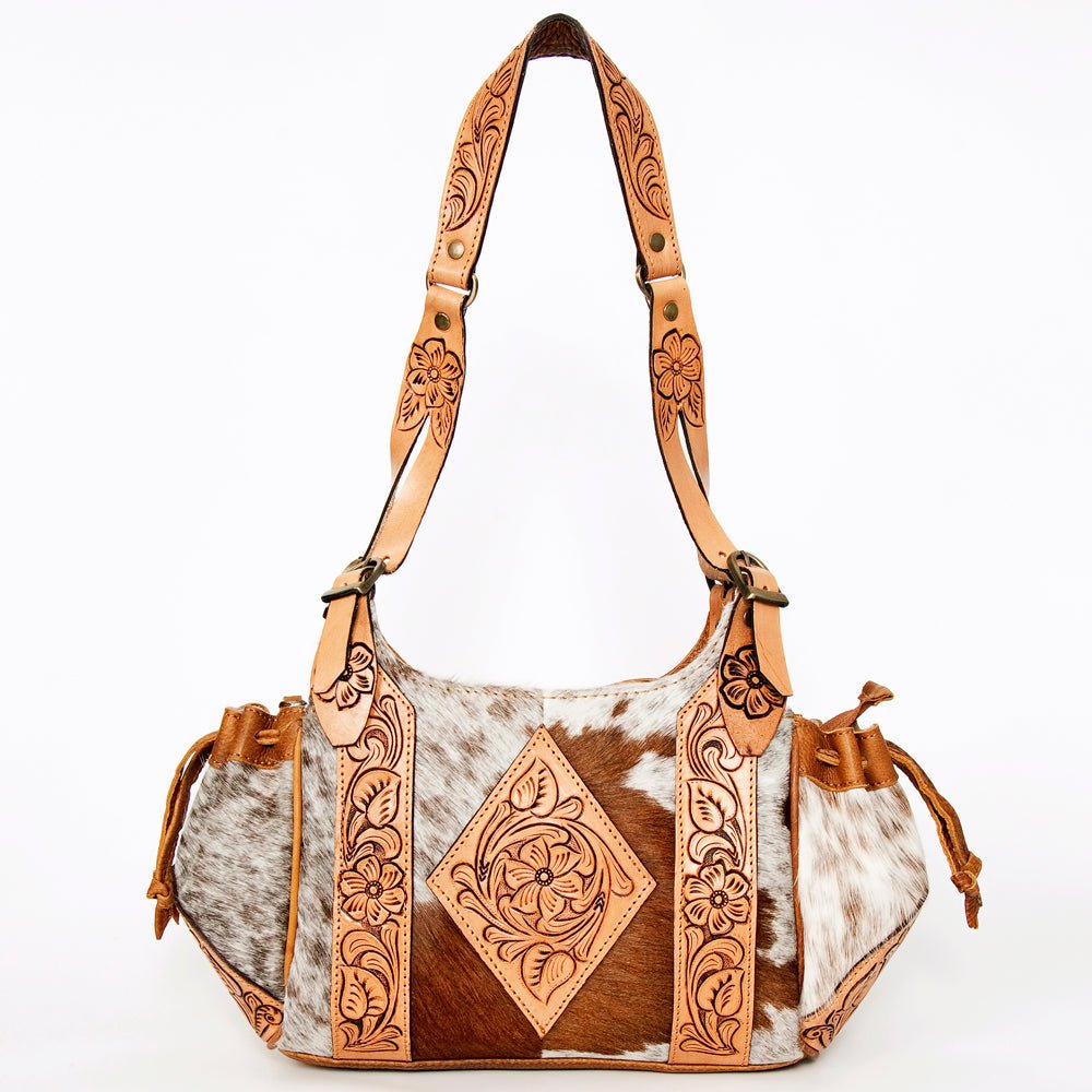 American Darling Hobo Hand Tooled Hair-On Genuine Leather