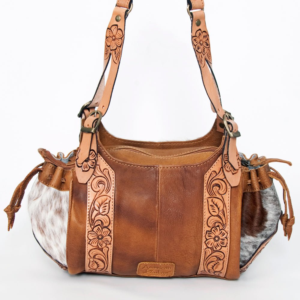 American Darling Hobo Hand Tooled Hair-On Genuine Leather