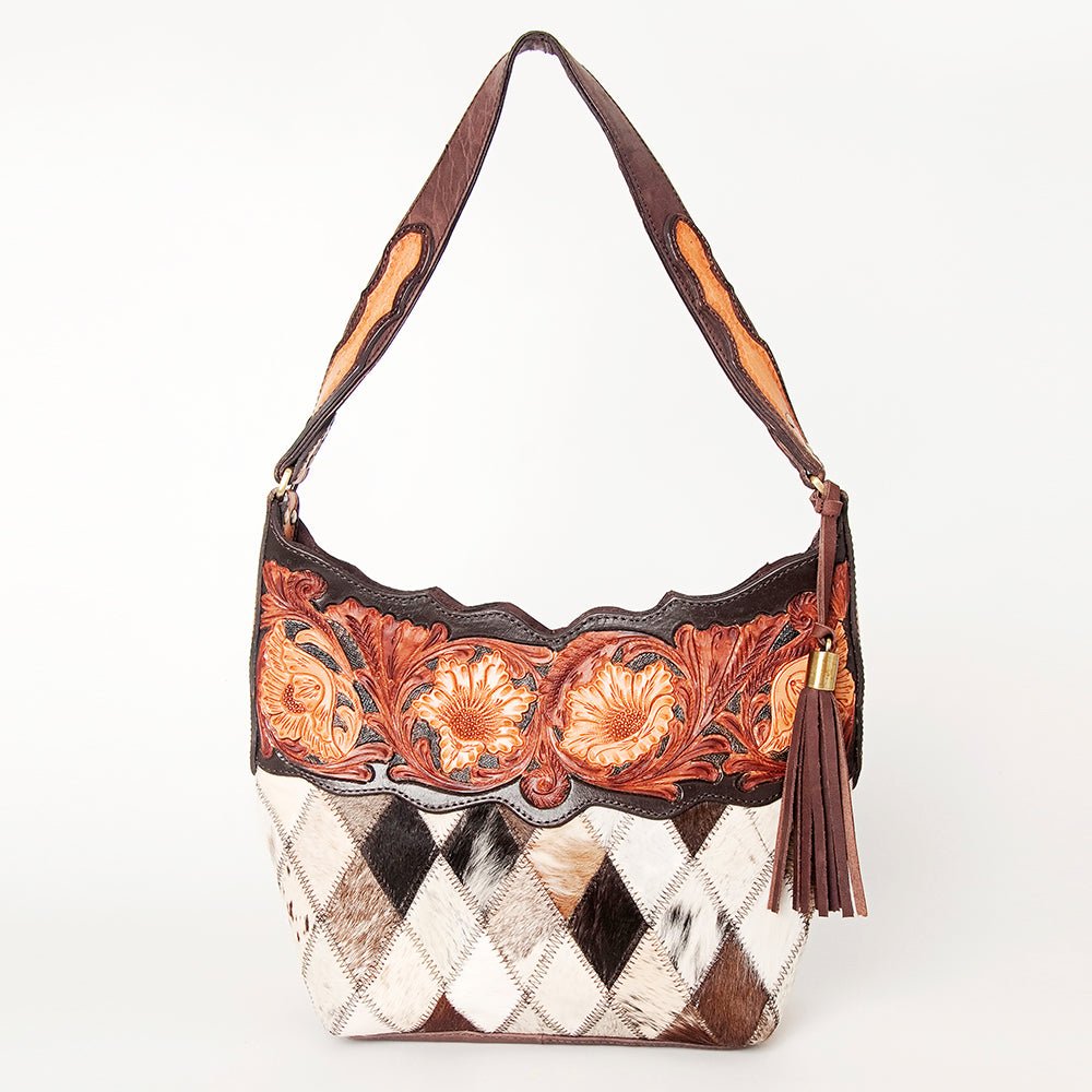 American Darling Hobo Hand Tooled Genuine Leather