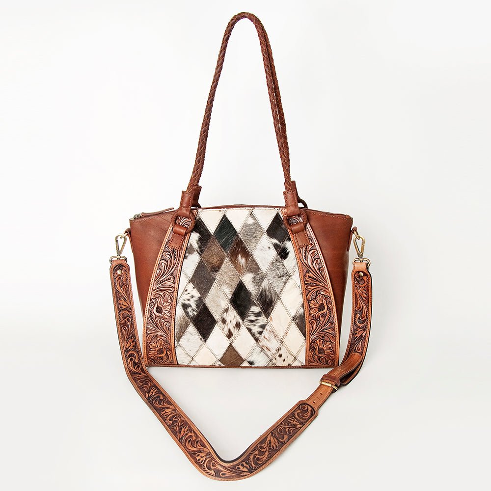 American Darling Tote Hand Tooled Genuine Leather