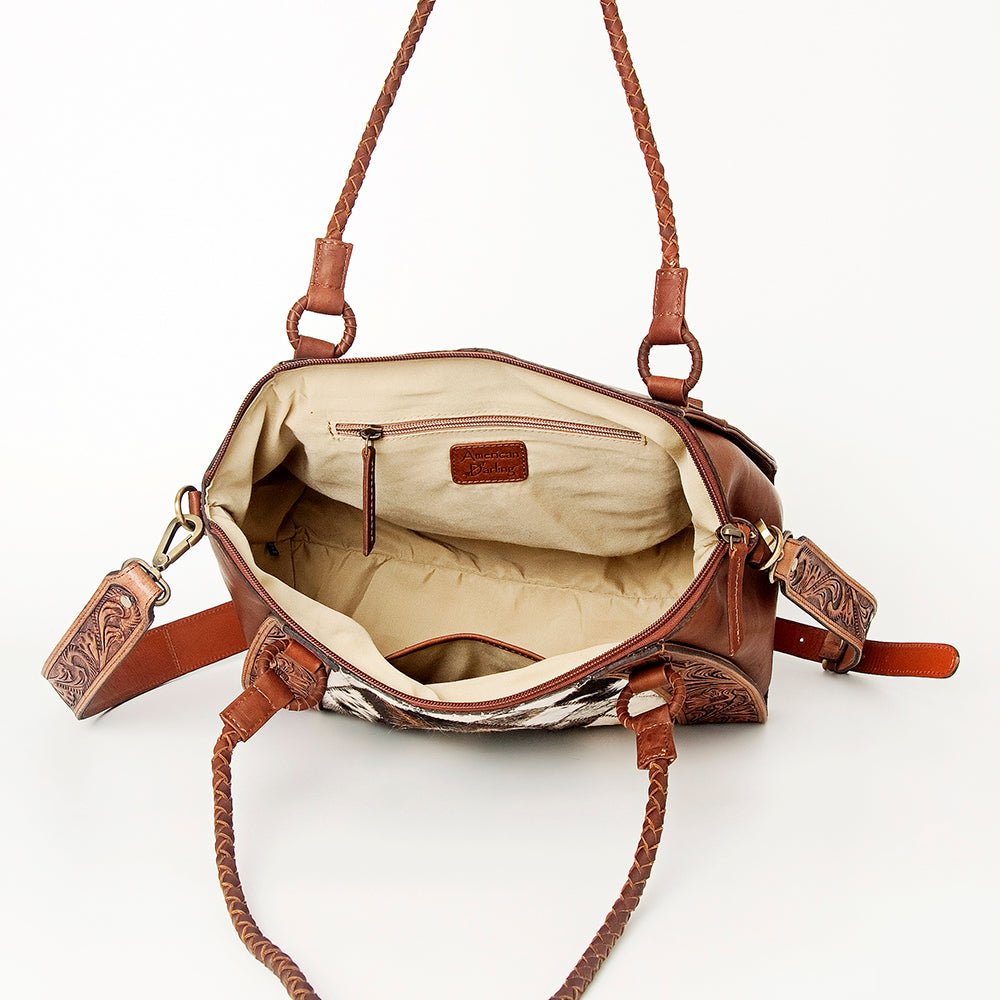 American Darling Tote Hand Tooled Genuine Leather