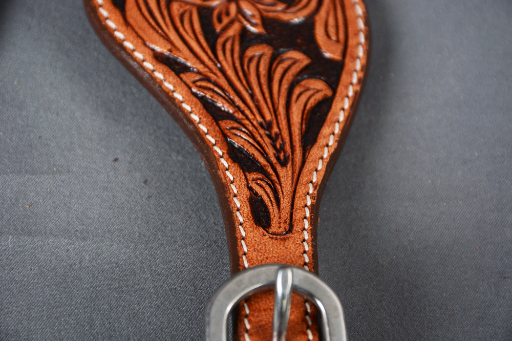 Bar H Equine Leather Spurs Straps for Adults - Western Womens Spur Straps for Horse Riding, Barrel Racing, Show, and Rodeo