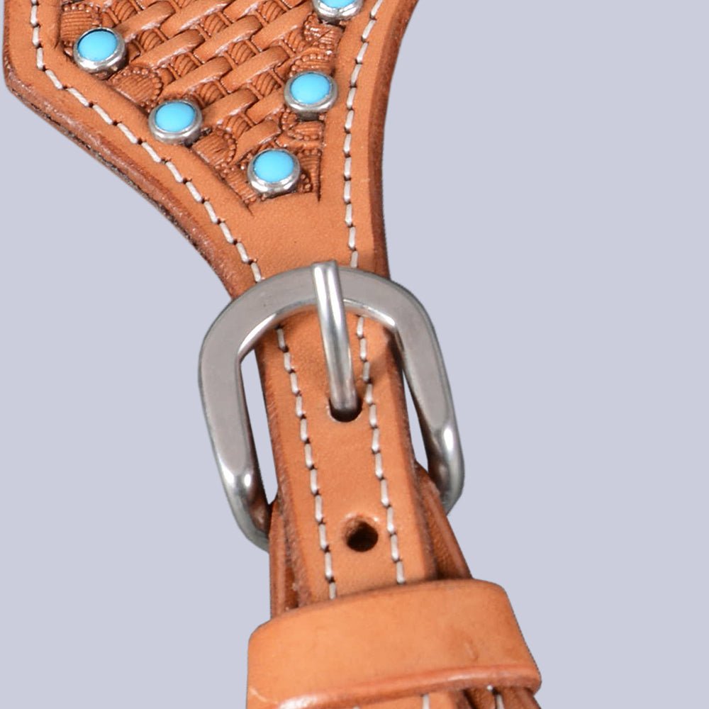 Bar H Equine Leather Spurs Straps for Adults - W. Womens Spur Straps