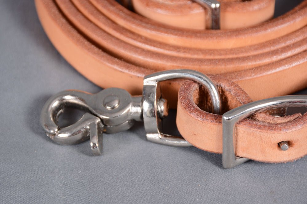 BAR H EQUINE Western Leather Horse Rein With Adjustable Buckle
