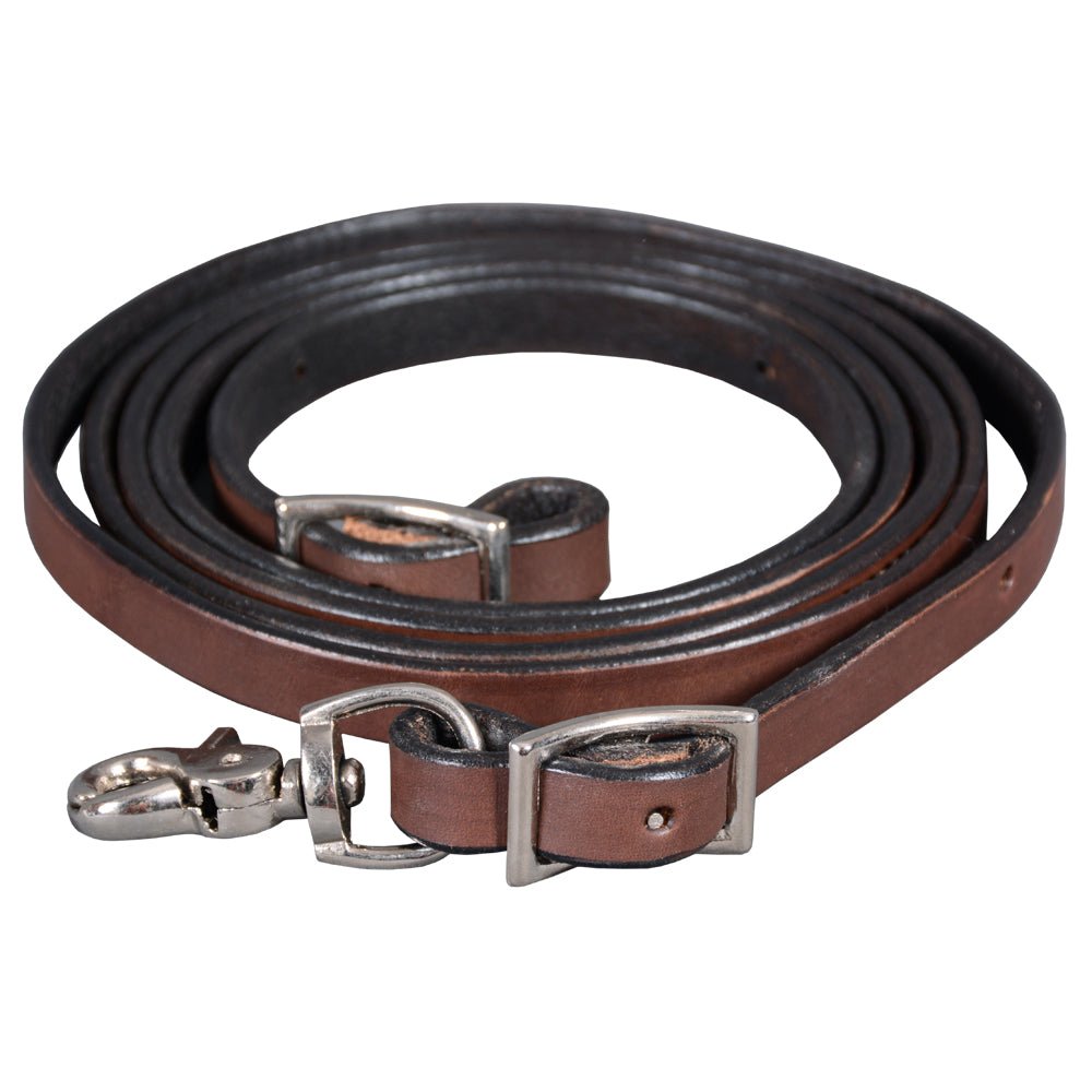 BAR H EQUINE Western Leather Horse Rein With Adjustable Buckle