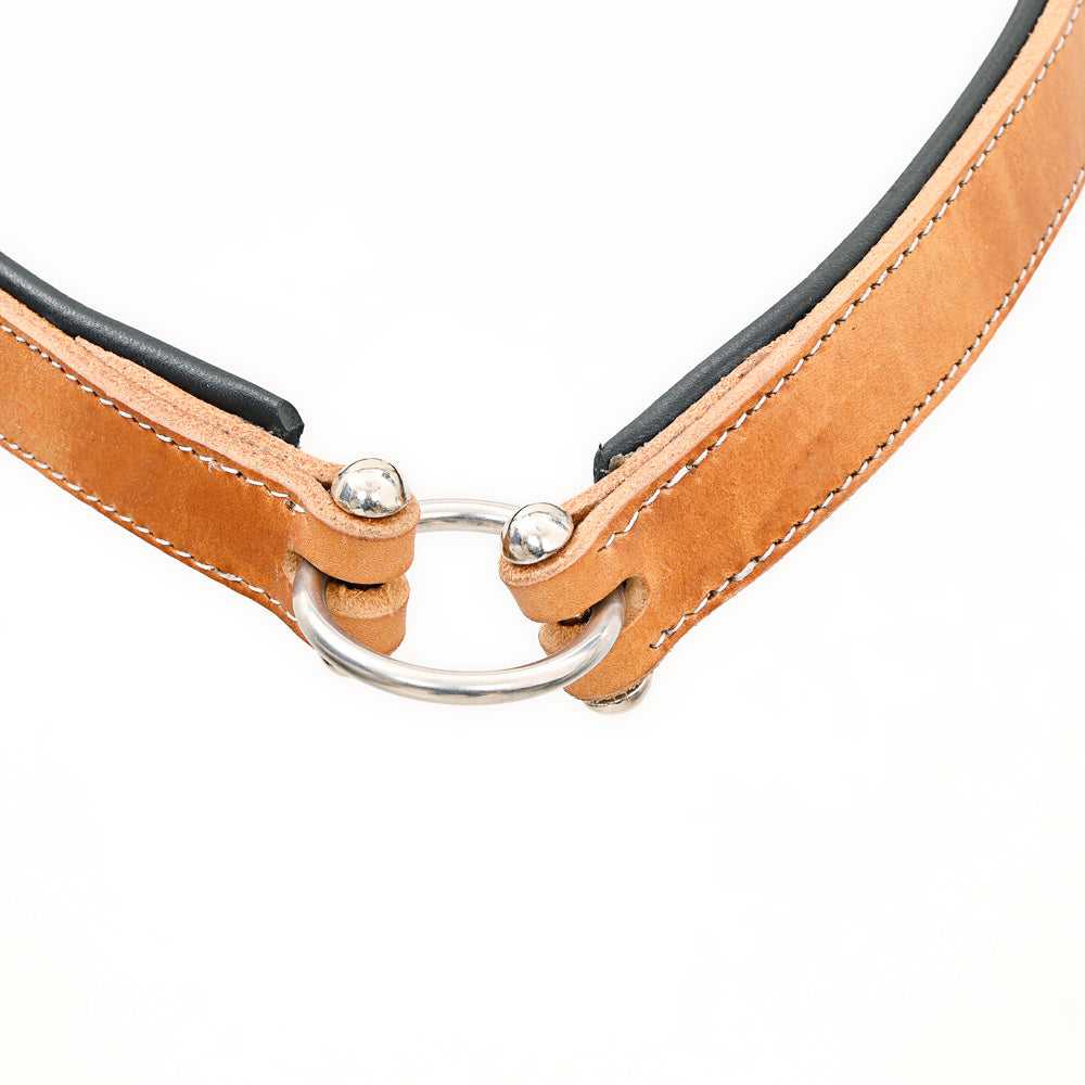 Bar H Equine Western Horse Genuine Leather Hand Tooled  Nose band Tan
