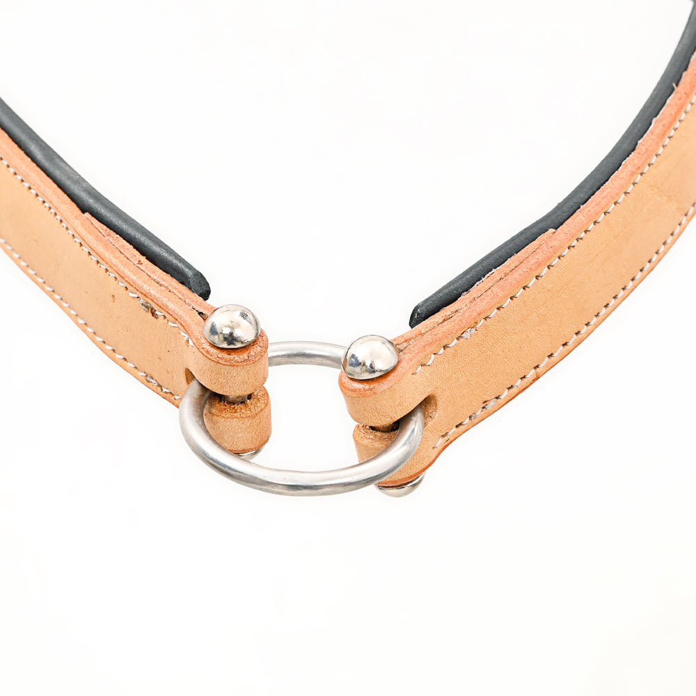 Bar H Equine Western Horse Genuine Leather Hand Tooled  Nose band Tan