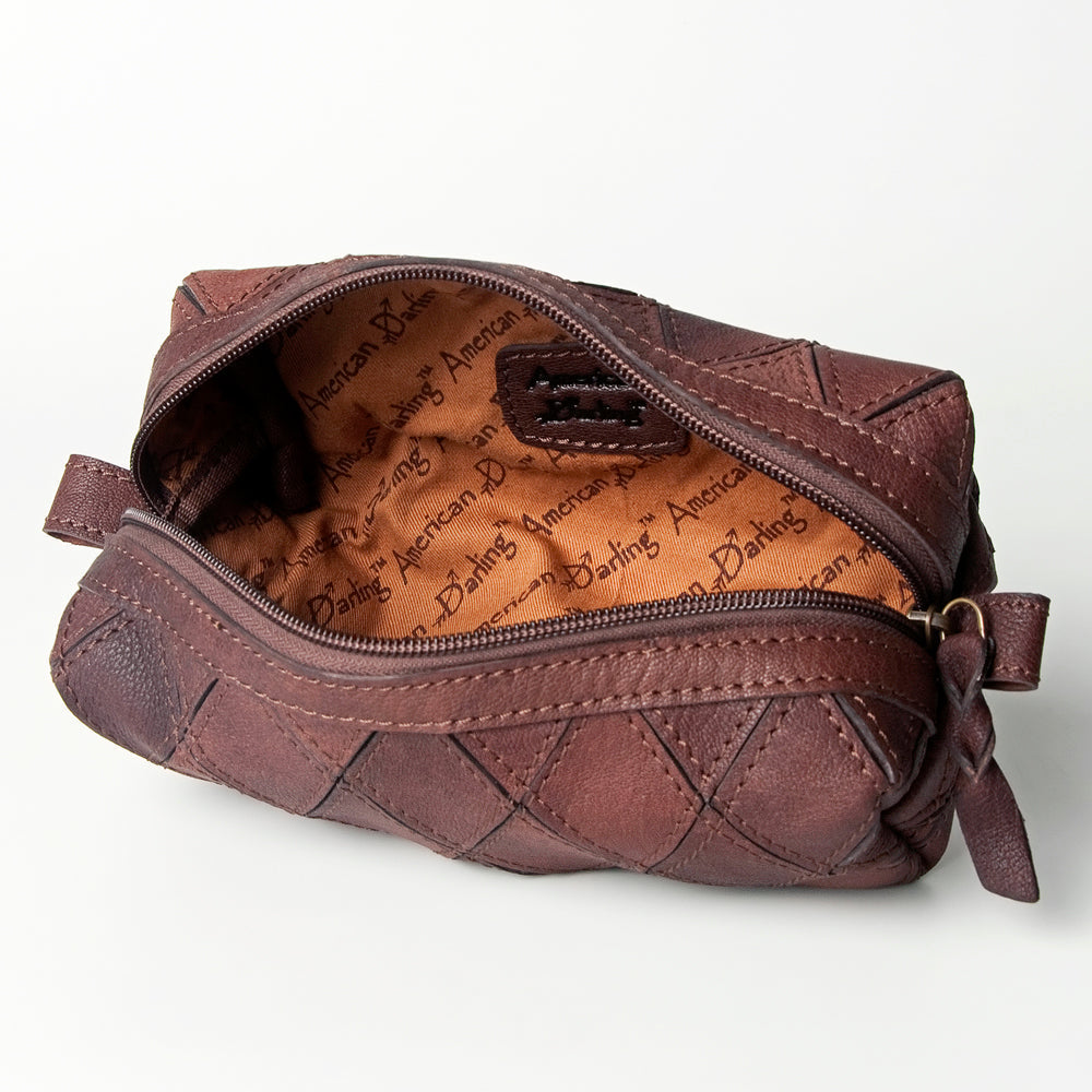 American Darling Genuine Leather Toiletry Bag