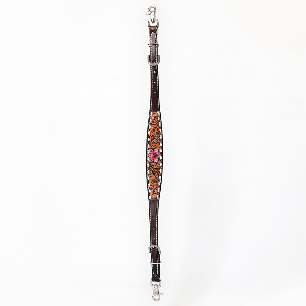 Bar H Equine American Leather Horse Saddle Tack One Ear Headstall | Breast Collar | Browband Headstall | Wither Strap | Tack Set for Horses Tropical Chaya Collection