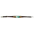 Bar H Equine American Leather Horse Saddle Tack One Ear Headstall Breast Collar Browband Wither Strap Set