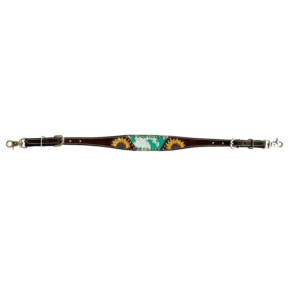 Bar H Equine American Leather Horse Saddle Tack One Ear Headstall | Breast Collar | Browband Headstall | Wither Strap | Tack Set for Horses BER118