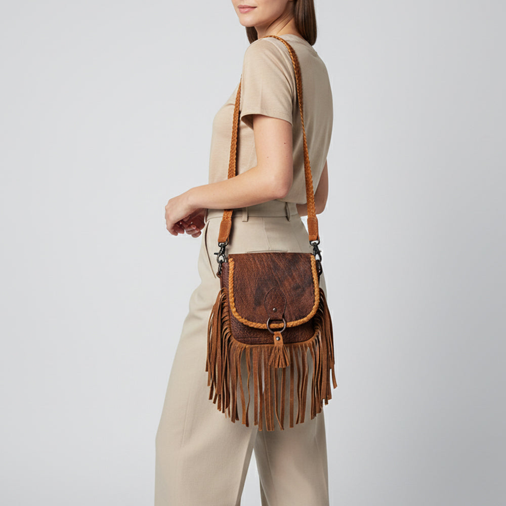 American Darling Cross Body Full Grain Genuine Leather Western Women Bag Handbag Purse | Crossbody for Cute
