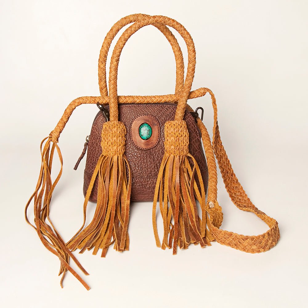 American Darling Hand Tooled Hair-On Genuine Leather