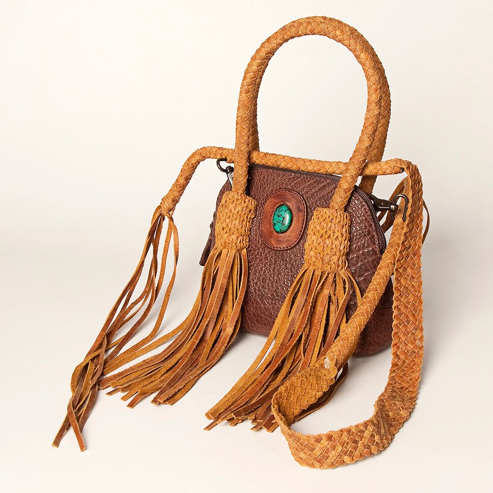 American Darling Hand Tooled Hair-On Genuine Leather