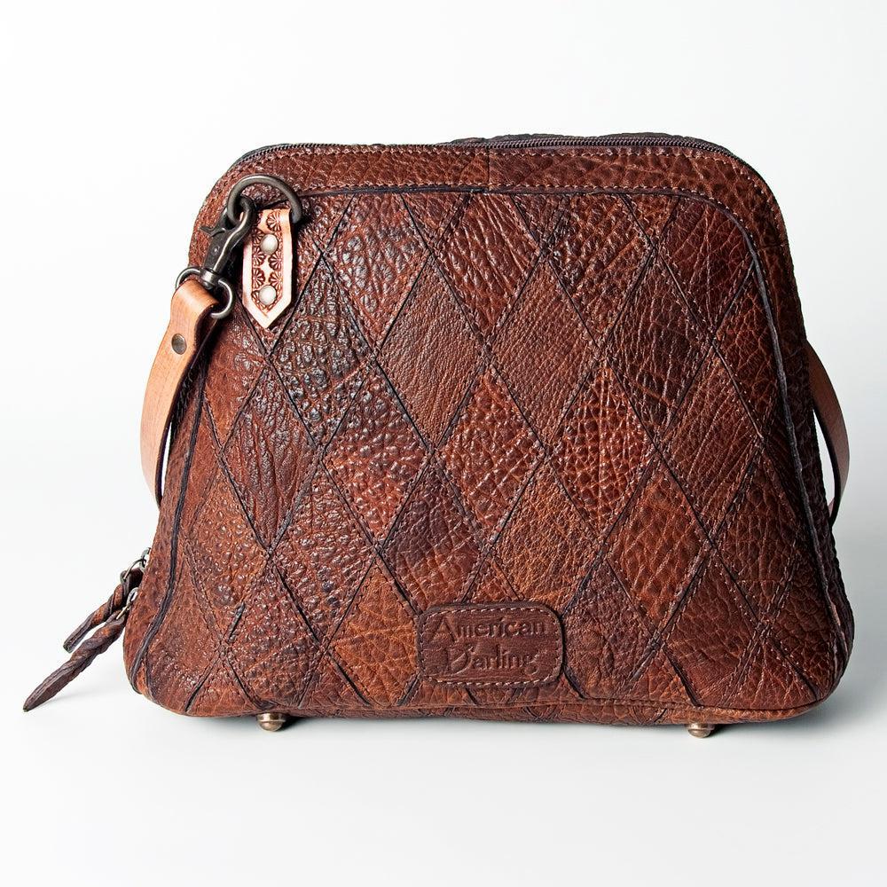 American Darling Hand-Tooled Genuine Leather Crossbody Bag